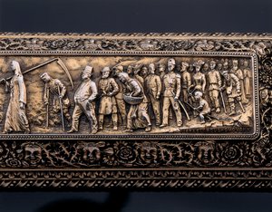 Detail (of a Miniature Human Skeleton and Sarcophagus) by Israel Rouchomovsky
