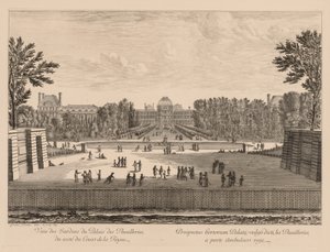 View of the Palace and the Tuileries Gardens, from the Queens Courtyard
