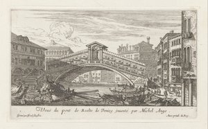 View of the Rialto bridge and the Grand Canal, Venice by Israël Silvestre