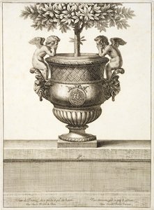 Bronze urns as used for citrus trees, illustration from 