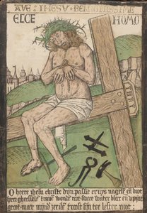 Album with Twelve Engravings of The Passion, a Woodcut of Christ as the Man of Sorrows, Late 15th Century by Israhel van Meckenem