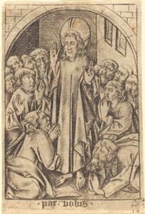 Christ Appearing to the Disciples by Israhel van Meckenem