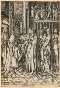 Presentation of Jesus in the Temple by Israhel van Meckenem
