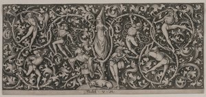Ornament with Dance of the Lovers by Israhel van Meckenem
