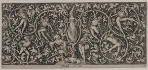 Ornament with Dance of the Lovers by Israhel van Meckenem