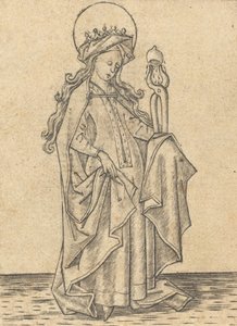 Saint Agatha by Israhel van Meckenem