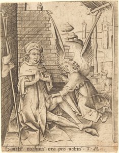 Saint Roch by Israhel van Meckenem