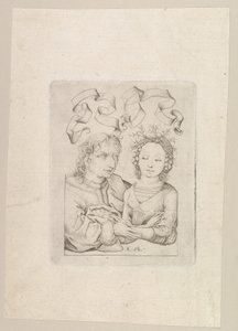 The Ill-Matched Couple by Israhel van Meckenem