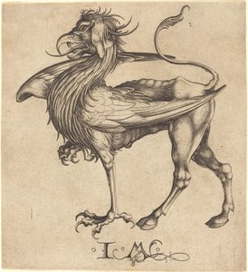 The Griffin by Israhel van Meckenem after Martin Schongauer