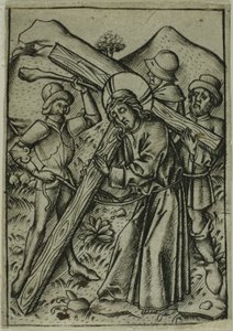 Christ Bearing the Cross by Israhel van Meckenem the younger
