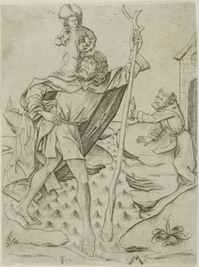 Saint Christopher by Israhel van Meckenem the younger
