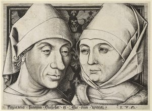 Self-Portrait with Wife Ida, c. 1490