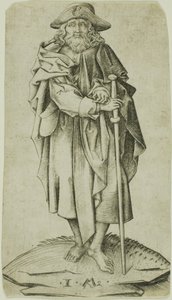 St. James Major, from Christ and the Apostles by Israhel van Meckenem the younger