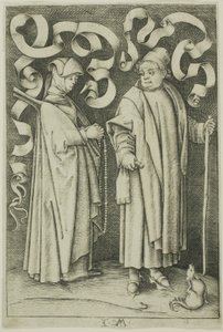 The Churchgoers by Israhel van Meckenem the younger