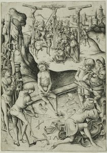 The Crucifixion by Israhel van Meckenem the younger