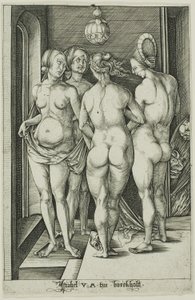 The Four Witches by Israhel van Meckenem the younger