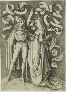 The Knight and the Lady by Israhel van Meckenem the younger