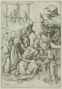 The Lamentation by Israhel van Meckenem the younger