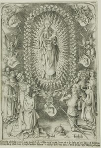 The Madonna of the Rosary by Israhel van Meckenem the younger