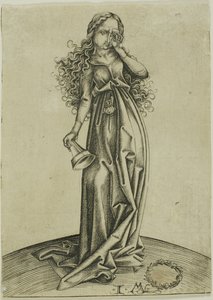 The Third Foolish Virgin, from The Five Foolish Virgins by Israhel van Meckenem the younger