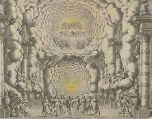 Design for a Theater Set Created by Giacomo Torelli da Fano for the Ballet 