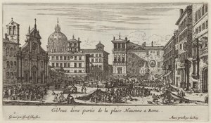 View of a Part of Navona Square in Rome
