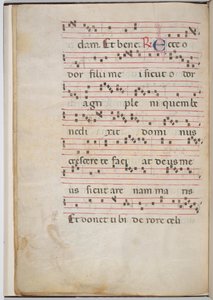 Leaf 8 from an Antiphonal Fragment (verso) by Italian 13th Century
