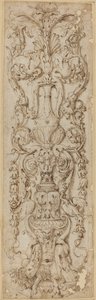 Grotesque with a Satyr by Italian 16th Century