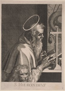 Saint Jerome by Italian 17th Century, after Aegidius Sadeler II
