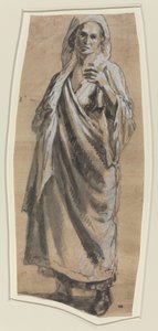 Study of a Standing Woman by Italian 18th Century