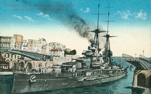Battleship Leonardo da Vinci, Taranto, Italy by Italian Photographer