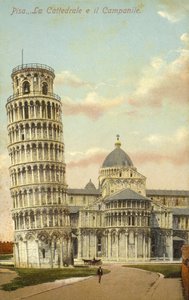Leaning Tower of Pisa and Pisa Cathedral by Italian Photographer