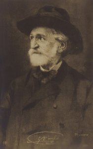 Portrait of Giuseppe Verdi by Italian Photographer