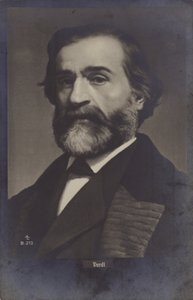Portrait of Giuseppe Verdi by Italian Photographer