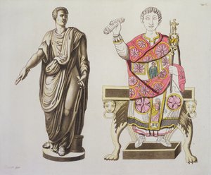 A Roman Senator and an Official, from Costumi dei Romani