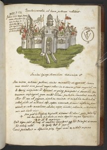 Prophecies and images of the fifteenth Pope, by Joachim of Fiore by Italian School