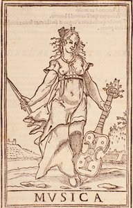 Allegory of music, page from 