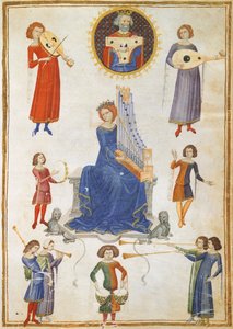 Allegory of Music, Manuscript V A Folio 27 from The Music Institute by Severin Boezio