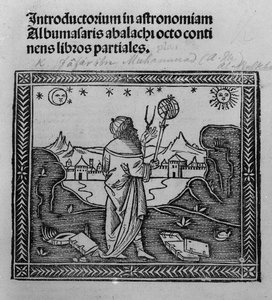 An Astronomer Stargazing, from Introductorium in Astronomiam by Italian School