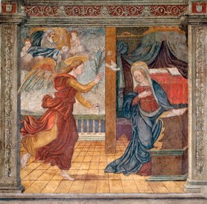Anonymous fresco of the end of the 15th century Camerino, Monastero di Santa Chiara