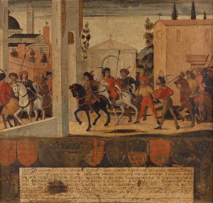 Arrival of a Delegation of Ambassadors to Siena by Italian School