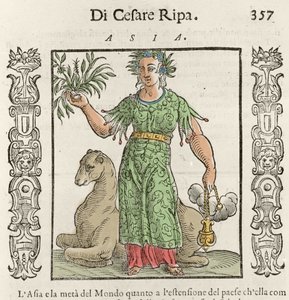 Asian Allegory with a Camel. Engraving from 