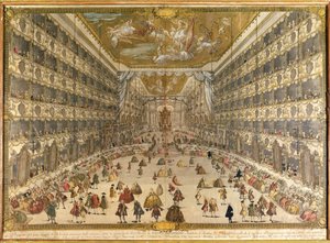 Ball in honour of the birth of the Archduke Pietro Leopoldo of Austria, at the Ducal Theatre of Milan on 28 May 1747