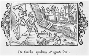 Capture of a town by fire, illustration from Historia de Gentibus Septentrionalibus by Olaus Magnus, published in Rome, 1555