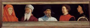 Cassone with 5 Portraits of the Master of the Florentine Renaissance by Italian School