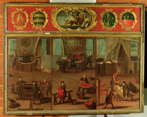 Cloth Dyers Demonstrating their Trade and Skills