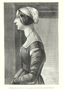 Portrait Supposed of Simonetta (engraving) by Italian School