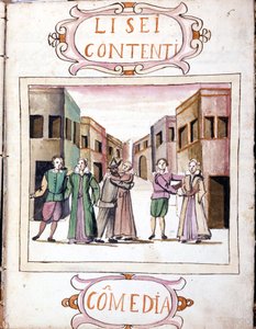 Comedy by Li sei contenti after the Manuscript Volume of “Scenari dei più scelti istrioni” (1621 - 1643). Rome, Accademia dei Lincei by Italian School