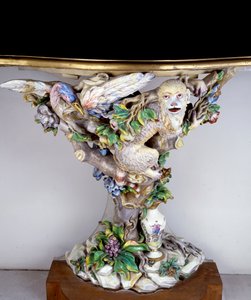 Console of Soft Porcelain by Italian School