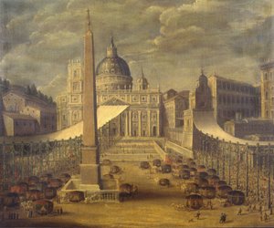Corpus Christi Procession in the Piazza San Pietro by Italian School